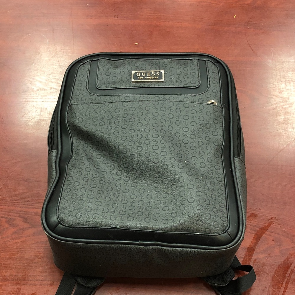 GUESS Black Laptop backpack